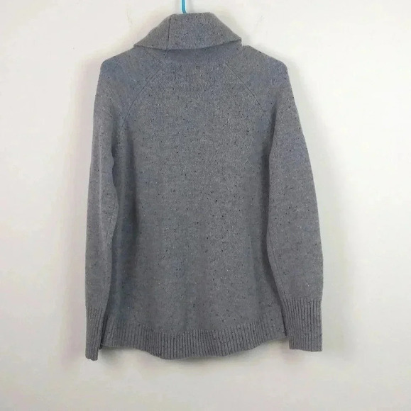 C&C California Turtleneck Wool Blend Sweater Gray - Picture 2 of 5
